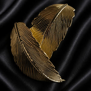 Brazalete Hojas Luxury Gold